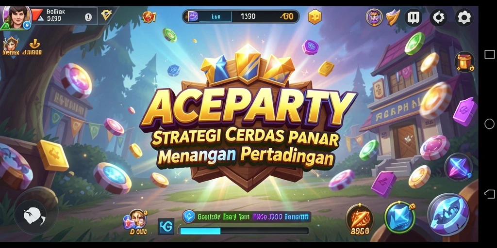 Tampilan gameplay ACEPARTY yang mendebarkan dan penuh strategi.
