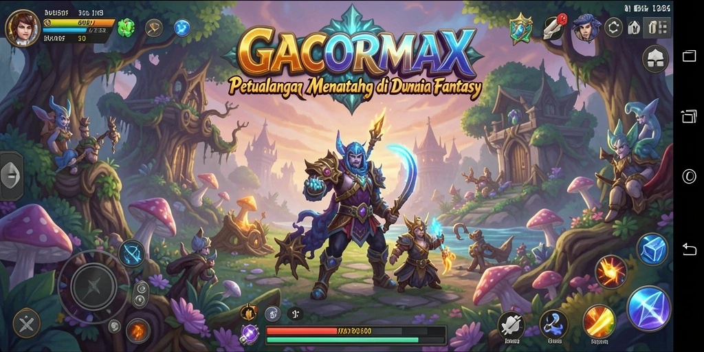 Tampilan gameplay seru dari GACORMAX yang menggambarkan petualangan penuh aksi.