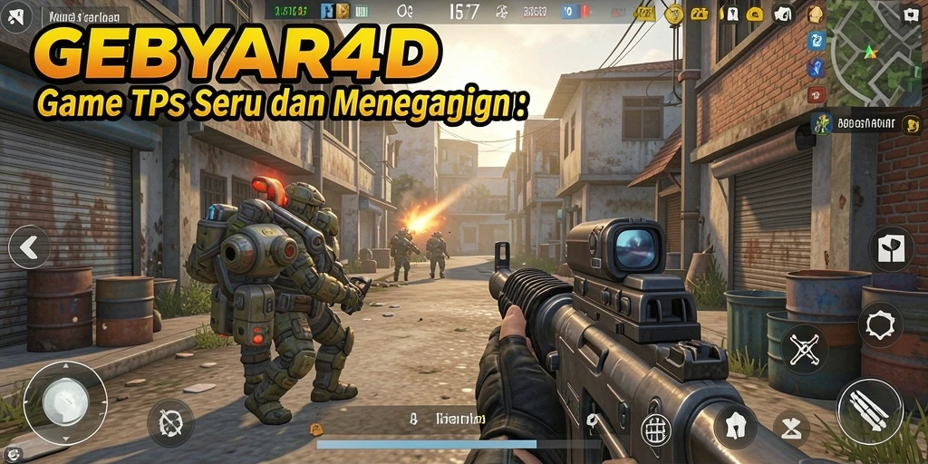 Tampilan gameplay GEBYAR4D yang menegangkan dan seru.