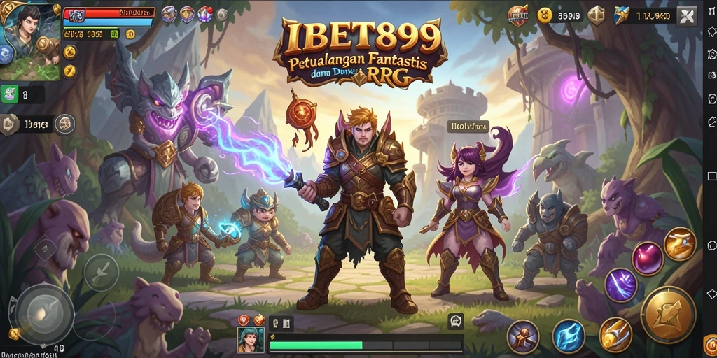 Gambaran gameplay <strong>IBET899</strong> yang mendebarkan dengan aksi RPG epik.