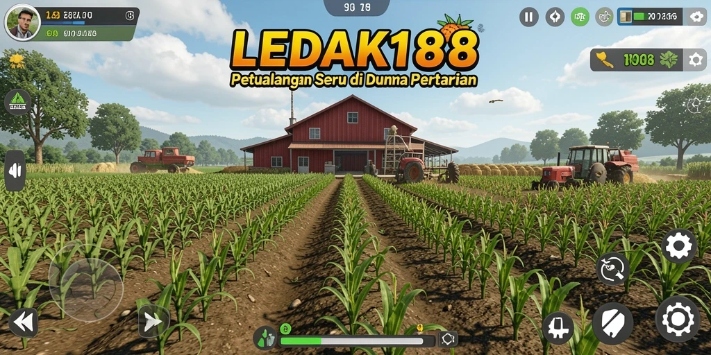 Tampilan gameplay seru dalam dunia pertanian LEDAK188.