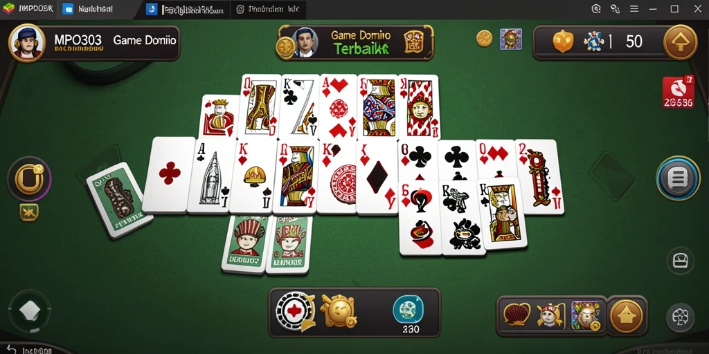 Tampilan gameplay menarik dari game Domino MPO303.