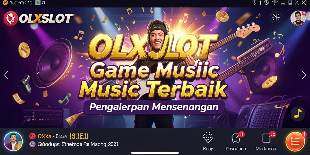 Tangkapan layar OLXSLOT menampilkan gameplay musik yang seru dan interaktif.