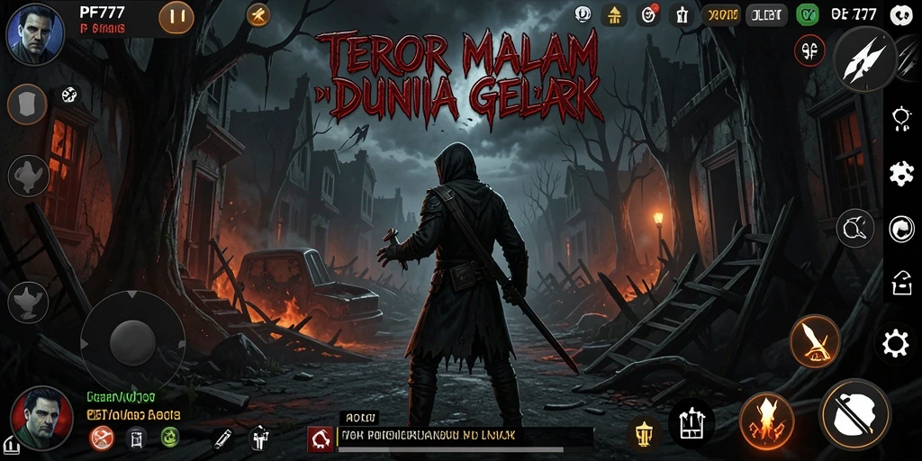 Screenshot gameplay PF777 yang menampilkan suasana Horror yang mendebarkan.