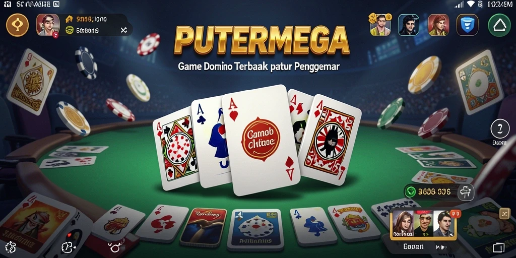 Screenshot gameplay PUTERMEGA yang menampilkan aksi domino yang seru.
