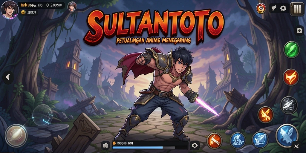 Tampilan gameplay <strong>SULTANTOTO</strong> yang dinamis dan penuh aksi.