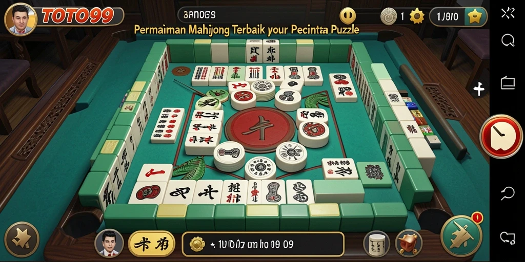 Tampilan gameplay Mahjong yang menarik di TOTO99.