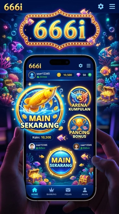 Tampilan antarmuka pengguna aplikasi 666i yang intuitif.